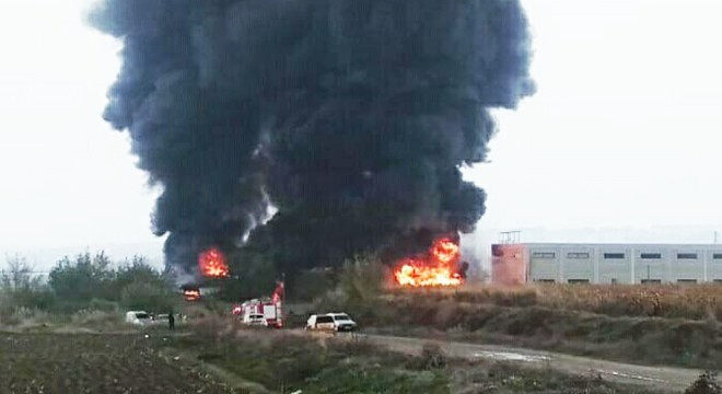 Denizli'de kimya fabrikasında yangın