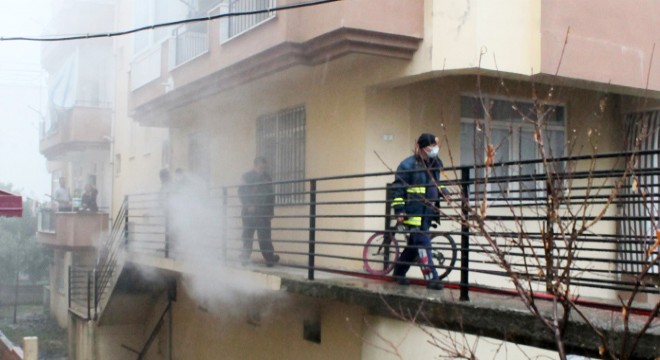 Depoda çıkan yangın korkuttu