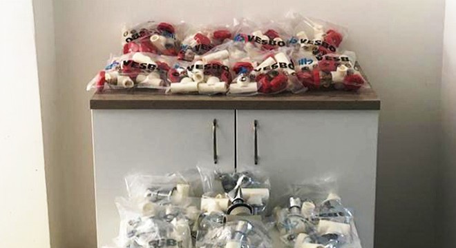 Depodan 90 musluk çalan hırsız yakalandı