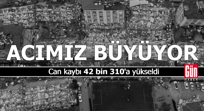 Depremde 42 bin 310 vatandaşımız hayatını kaybetti