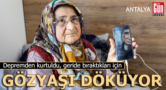 Depremden kurtuldu, geride bıraktıkları için gözyaşı döküyor