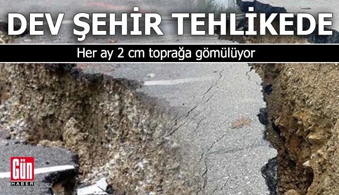 Dev şehir her ay 2 cm toprağa gömülüyor