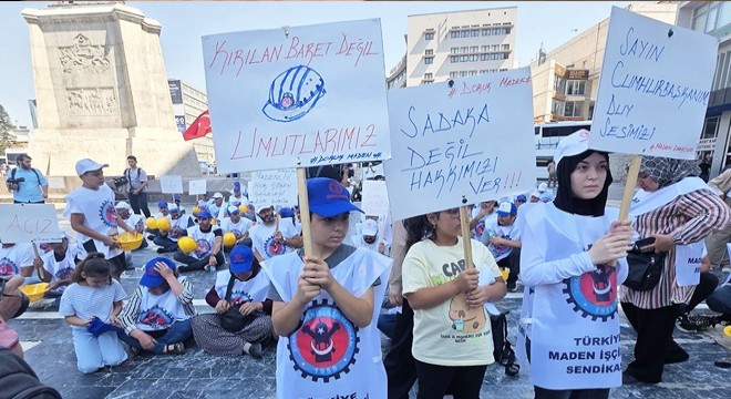 Doruk Maden işçileri Ankara'da aileleriyle yürüdü