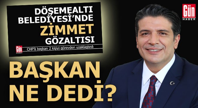 Döşemealtı Belediye Başkanı Genç'ten 'Zimmet' açıklaması