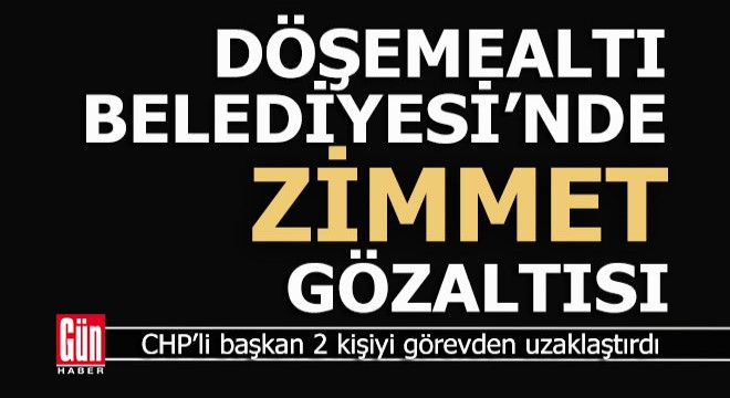 Döşemealtı Belediyesi nde  Zimmet  gözaltısı