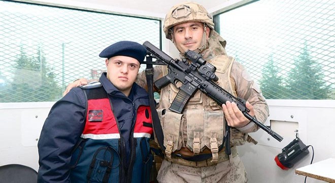 Down sendromlu Mücahid'in askerlik hayali gerçek oldu