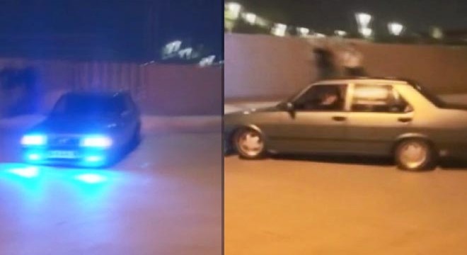 Drift yaptı sosyal medyada paylaştı