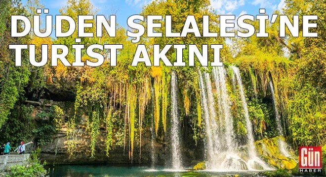 Düden Şelalesi'ne ziyaretçi akını