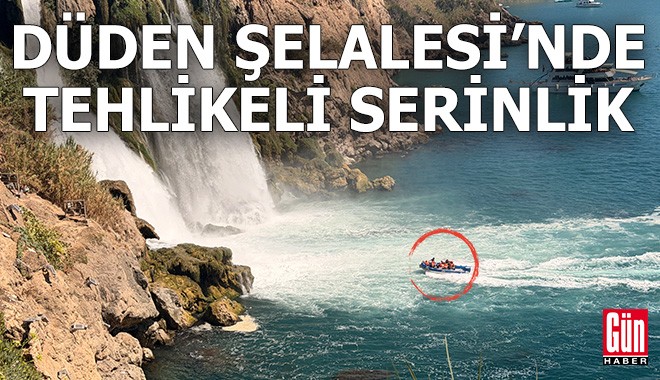 Düden Şelalesi'nde tehlikeli serinlik