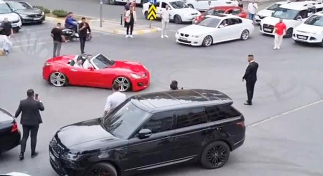 Düğün konvoyundaki drifte 30 bin lira ceza