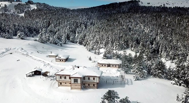 Dumanlı Tabiat Parkı'nda 'kar' manzarası