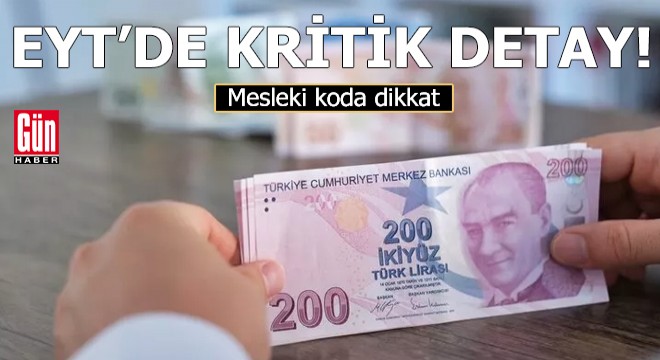 EYT'de kritik detay: Mesleki koda dikkat!