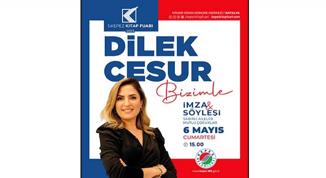 Eğitimci Yazar Dilek Cesur, 5. Kepez Kitap Fuarı’nda