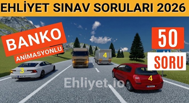 Ehliyet Sınav Soruları 2026 50 Soru, 45 Dakika ve Puanlama Sistemi