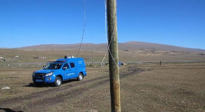 Elektrik direklerini söküp, ahır yapımında kullandı