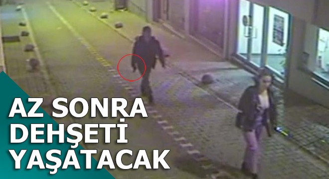 Elinde silah kızın peşinden gitti ve...