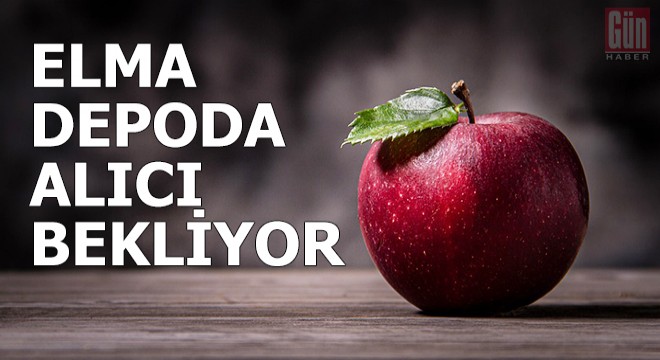 Elma depoda alıcı bekliyor