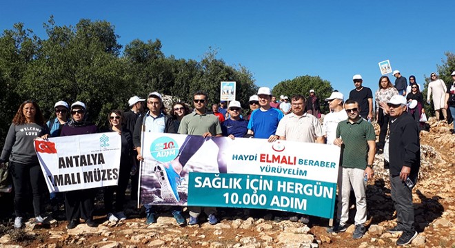 Elmalı'da Dünya Yürüyüş Günü etkinliği
