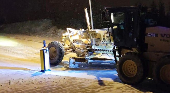 Elmalı'da buzlanma önlemi