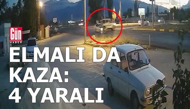 Elmalı'da kaza: 4 yaralı