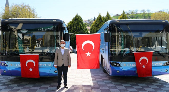 Elmalı ya 2 yeni otobüs