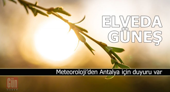 Elveda güneş