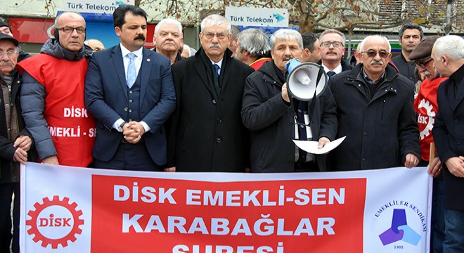 Emekli- Sen'den maaş zammı eylemi