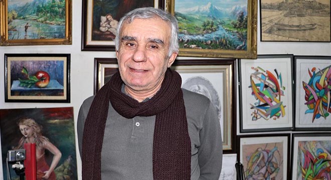Emekli astsubayın yaptığı resimler ilgi görüyor