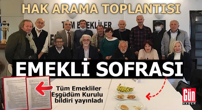 Emeklilerin hali sofralarından belli