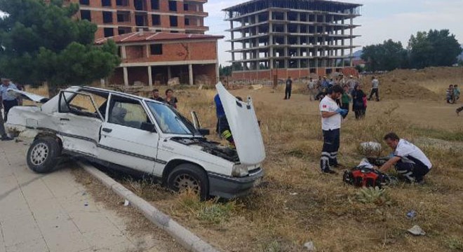 Enes'in öldüğü, annesinin yaralandığı kaza kamerada