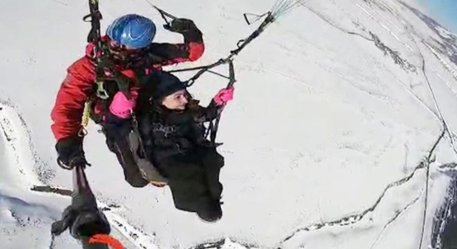 Engelli Kevser'in uçma hayali gerçek oldu