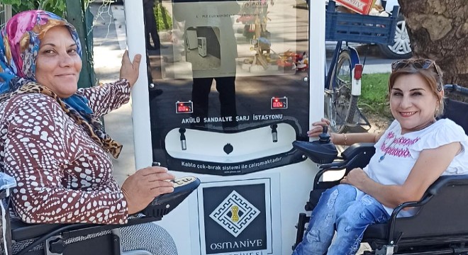Engelli araçları için şarj istasyonu kuruldu