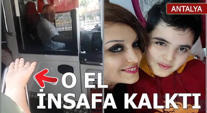 Engelli rampası otobüsün kapısına sıkışınca tartışma çıktı