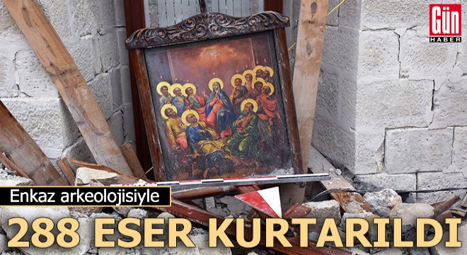 Enkaz arkeolojisiyle 288 eser kurtarıldı