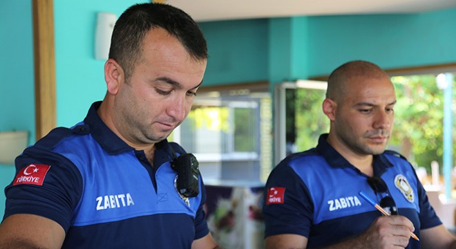 Erdemli'de yaka kameralı denetim