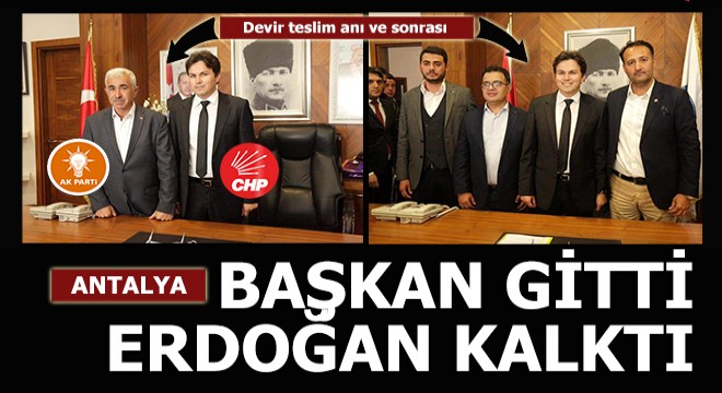 Erdoğan resimleri kaldırıldı