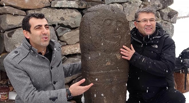 Erzurum'da Kıpçakların mezar taşı 'taşbaba' bulundu