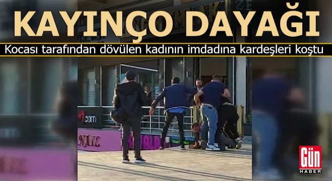 Eşini döven adama kayınço dayağı