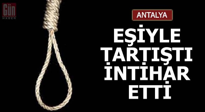 Eşiyle tartıştı, iş yerinde intihar etti