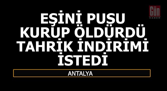 Eski eşini öldürdüğünü soğukkanlılıkla anlattı, tahrik indirimi istedi