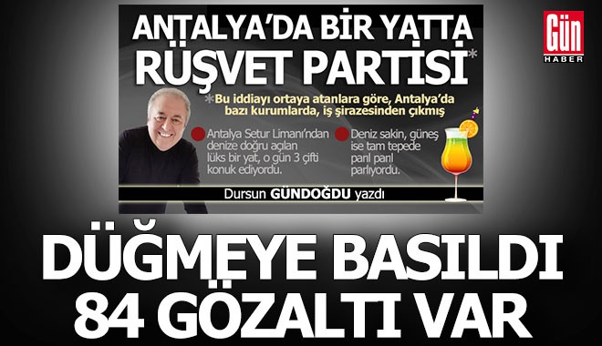 Esnaf başkanı iki kardeş ile 84 kişiye gözaltı