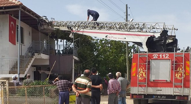 Ev yangını korkuttu