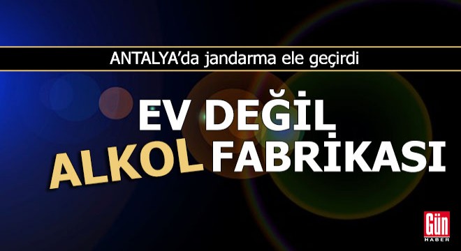 Ev değil sanki alkol fabrikası