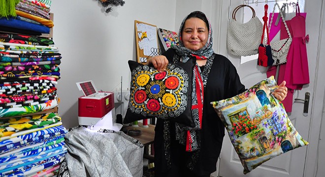 Evde dikiş dikerek başladı kendi işinin patronu oldu