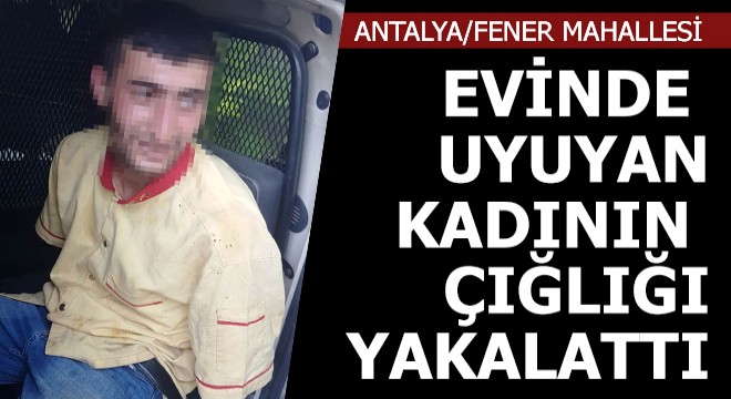 Eve girdi, uyuyan kadının üzerindeki örtüyü çektiği sırada...