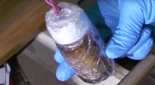 Evinde el yapımı patlayıcı ve 10 silahla yakalandı