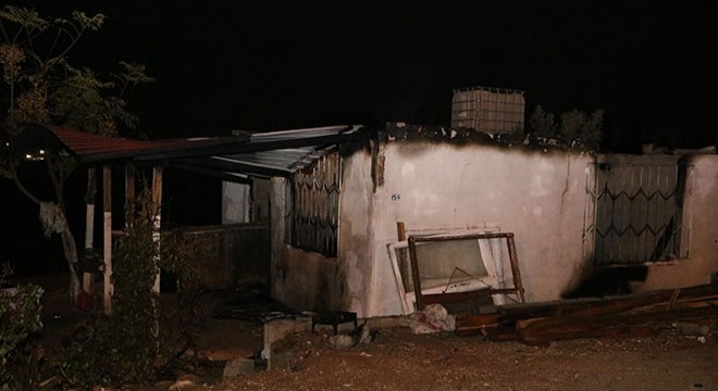 Evini damadının yaktığını ileri sürdü