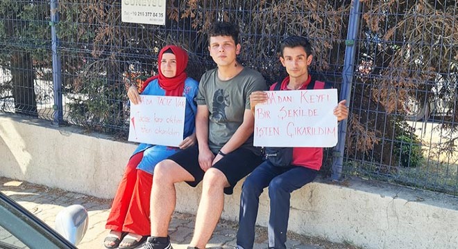 Fabrika önünde 'taciz' suçlaması sonrası işten çıkarılma eylemi