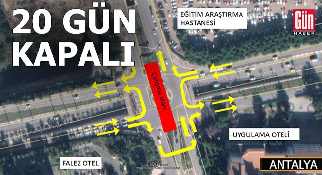 Falez Kavşağı 20 günlüğüne trafiğe kapanacak