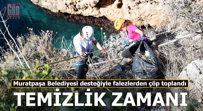 Falezlerde çevre temizliği